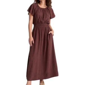 maeve maxi dress marine layer Women's Maeve Maxi Dress | Cream Windowpane
